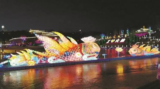 金石滩新春赏灯游园会璀璨启幕
