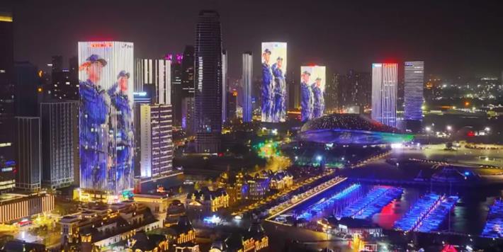 向海图强 大连点亮城市夜空